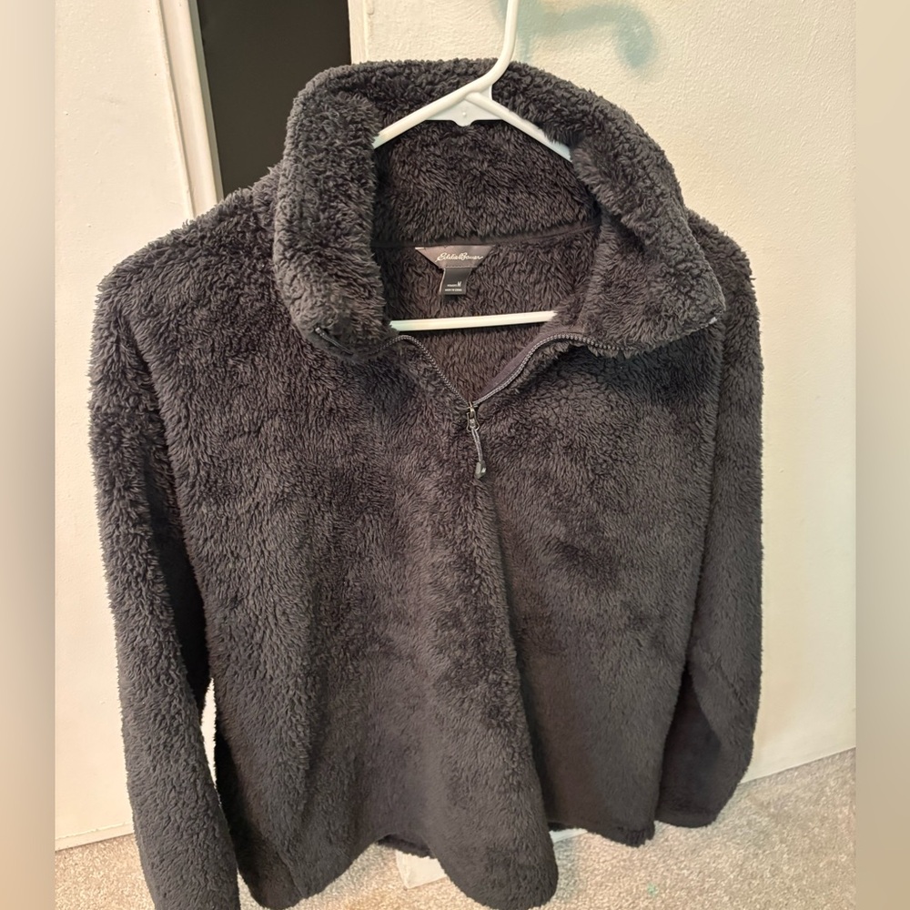 Eddie Bauer Charcoal Fleece Jacket
